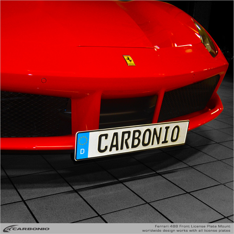 Ferrari F488 License Plate Mount