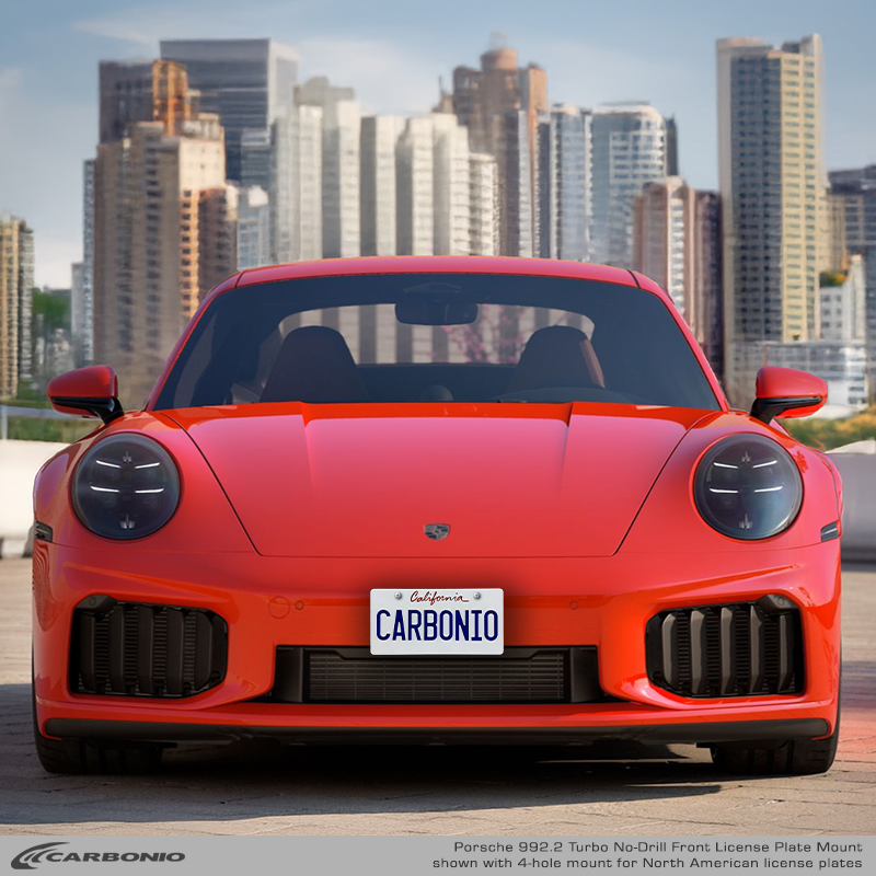 Porsche 911 Turbo & Turbo S (992.2 body 2026+) No Drill Front License Plate Mount