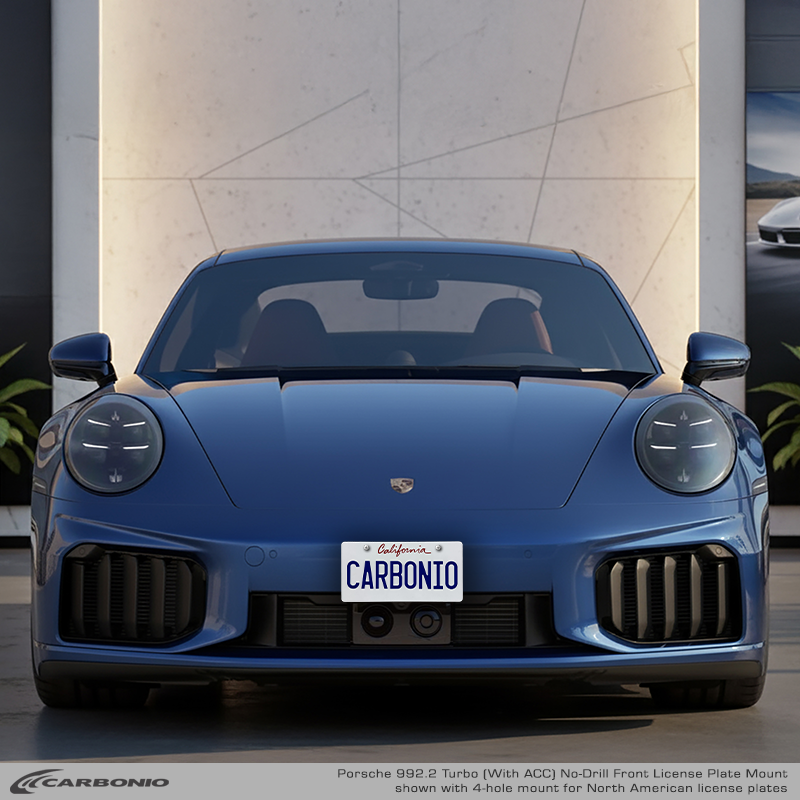 Porsche 911 Turbo & Turbo S (992.2 body 2026+) No Drill Front License Plate Mount