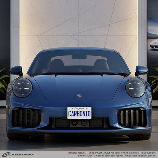 Porsche 911 Turbo & Turbo S (992.2 body 2026+) No Drill Front License Plate Mount