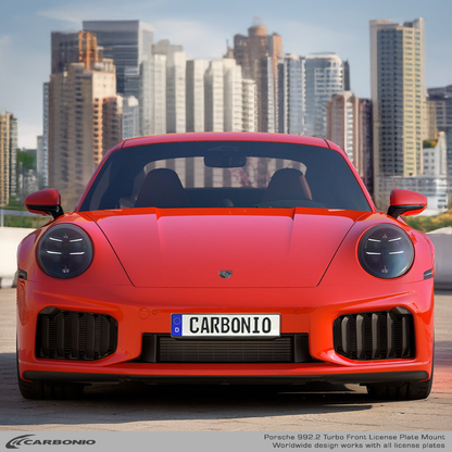 Porsche 911 Turbo & Turbo S (992.2 body 2026+) No Drill Front License Plate Mount
