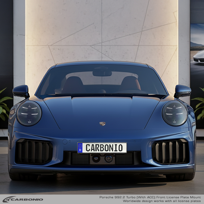 Porsche 911 Turbo & Turbo S (992.2 body 2026+) No Drill Front License Plate Mount