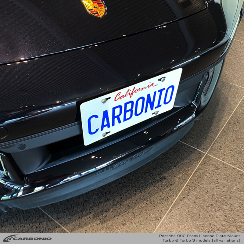 Porsche rear license plate frame deals