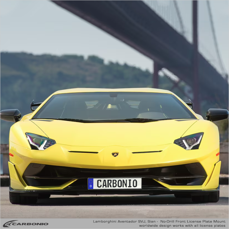 Lamborghini Aventador (2016-2022) No Drill License Plate Mount