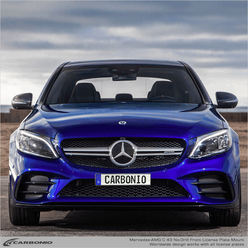 Mercedes-AMG C 43 (2019-2023) No-Drill Front License Plate Mount