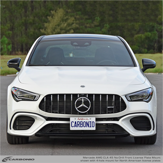 Mercedes-AMG CLA 45 (2020-2026) Soporte Delantero Para Matrícula Sin Taladrar