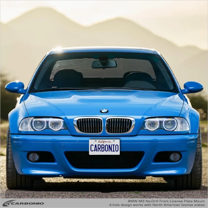 BMW M3 (2000-2019) E46, E90, F80 No-Drill Front License Plate Mount