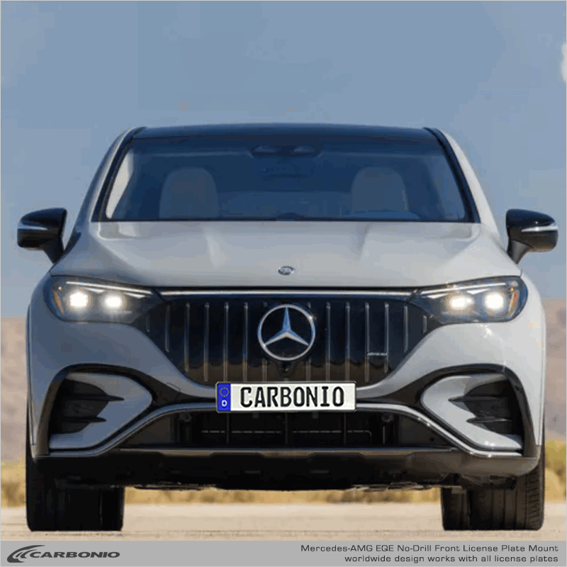 Mercedes-Benz EQS Limousine (2022-2026) Bohrfreier vorderer Kennzeichenhalter