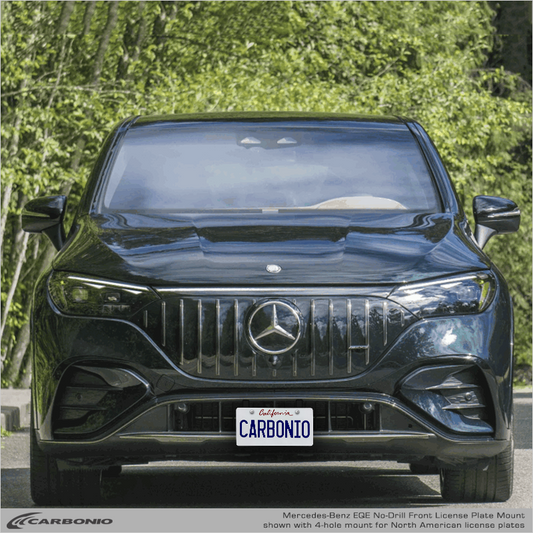 Mercedes-Benz EQS Sedan (2022-2027) Soporte frontal para matrícula sin perforación