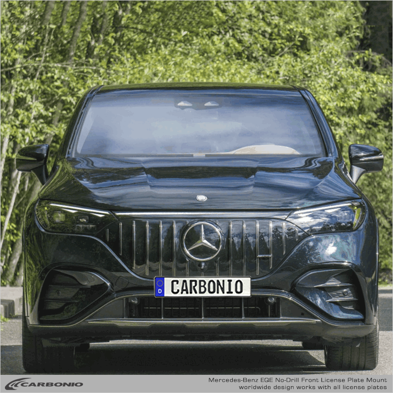 Mercedes-Benz EQS Sedan (2022-2026) Supporto Anteriore per Targa Senza Forare