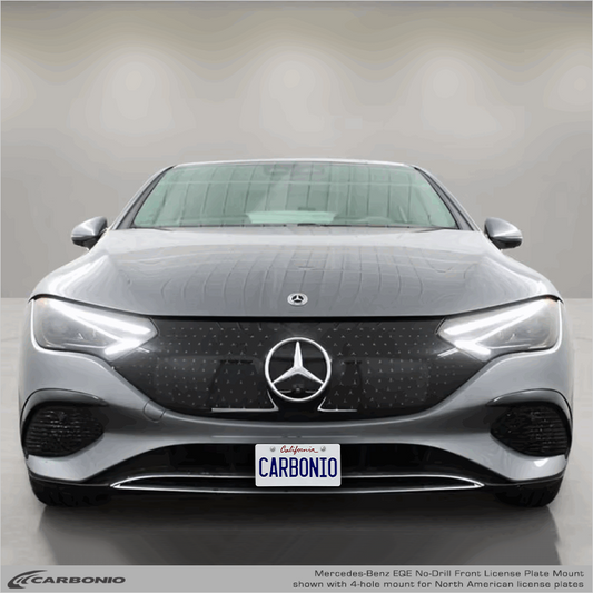 Soporte frontal para placa de matrícula sin perforación para Mercedes-Benz EQE Sedan (2023-2027)