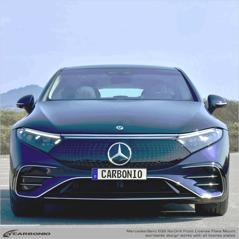Mercedes-Benz EQS (2022-2026) No-Drill Front License Plate Mount