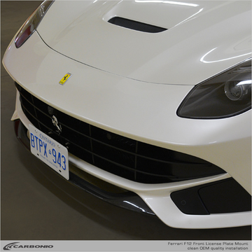 Ferrari F12 (2012-2017) No-Drill Front License Plate Mount – Carbonio