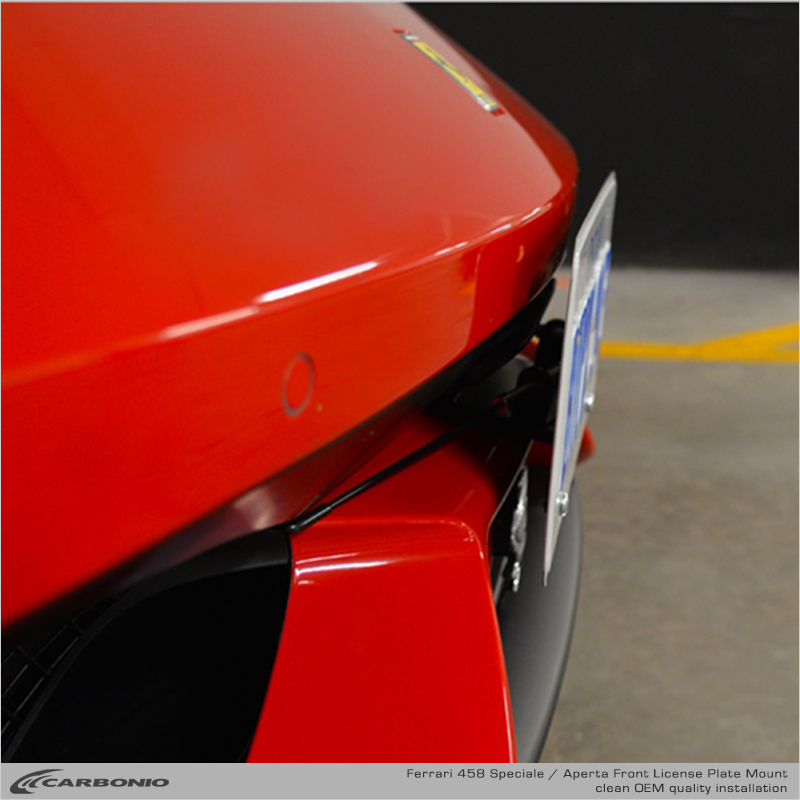 Ferrari F458 Speciale & Aperta License Plate Mount
