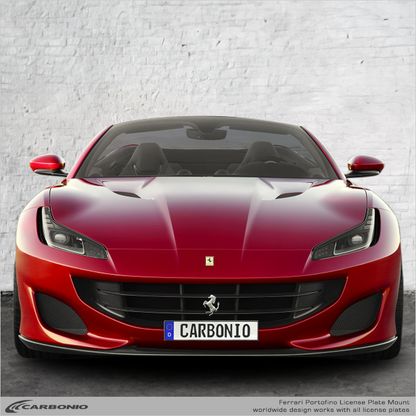 Ferrari Portofino (2018-2024) No-Drill Front License Plate Mount Ferrari Portofino (2018-2024) No-Drill Front License Plate Mount