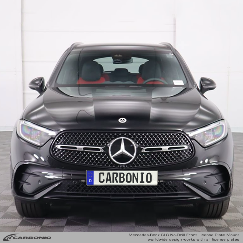 Z Plates Front German License Plate & Frame For Mercedes-Benz – Authentic Stuttgart Design