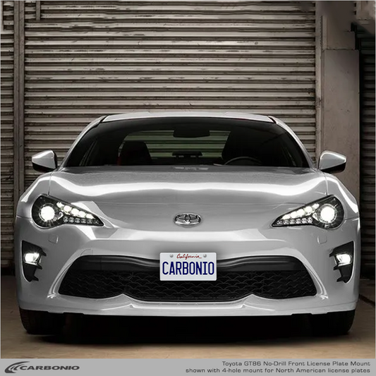 Soporte Frontal para Placa de Matrícula Sin Taladro Toyota GT86 (2012-2020)