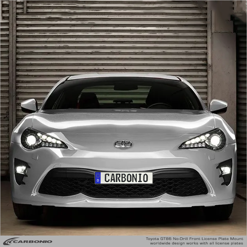 Toyota GT86 (2012-2020) Supporto Portatarga Anteriore Senza Forare