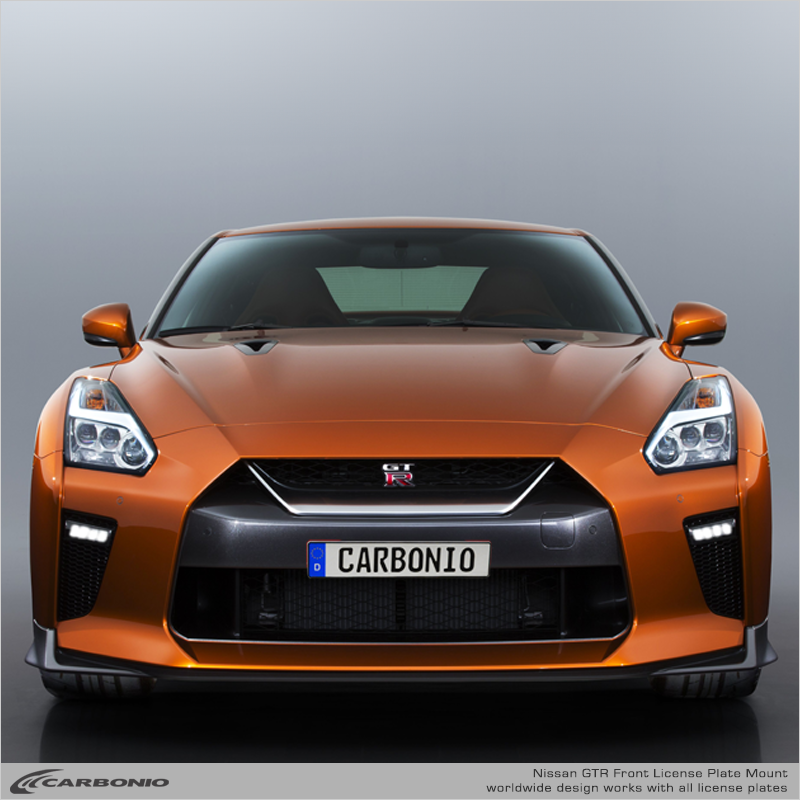 Nissan GTR No-Drill Front License Plate Mount