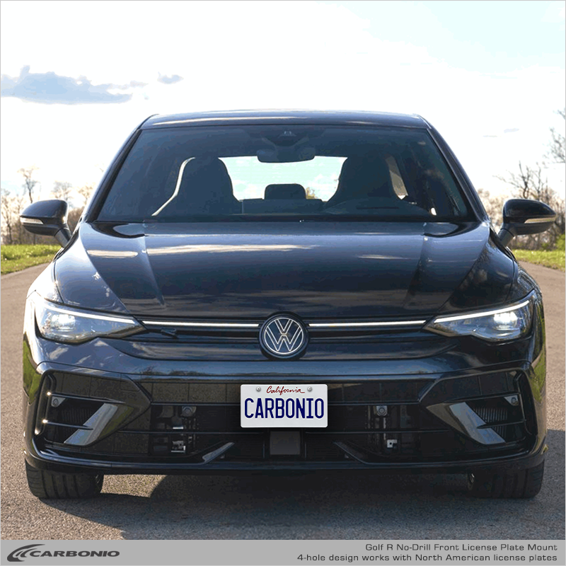 VW Golf R (2025-2026) No-Drill Front License Plate Mount – Carbonio