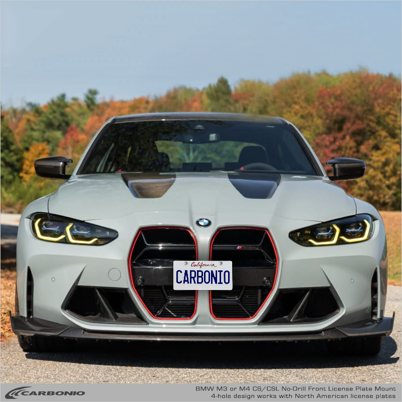 BMW M3 & M4 (2021-2025) G80 & G82   No-Drill Front License Plate Mount