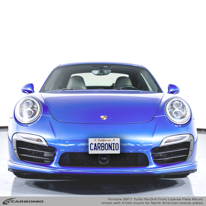 Porsche 911 Turbo & Turbo S (991.1 body 2014-2016) No-Drill Front License Plate Mount