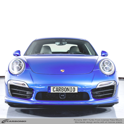Porsche 911 Turbo & Turbo S (991.1 body 2014-2016) No-Drill Front License Plate Mount