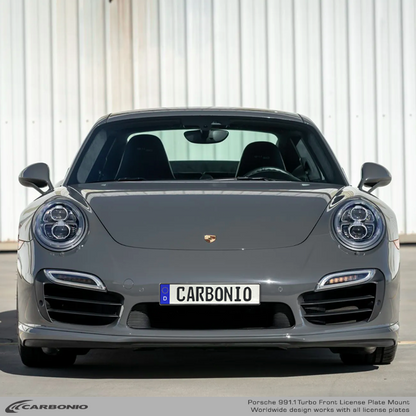 Porsche 911 Turbo & Turbo S (991.1 body 2014-2016) No-Drill Front License Plate Mount