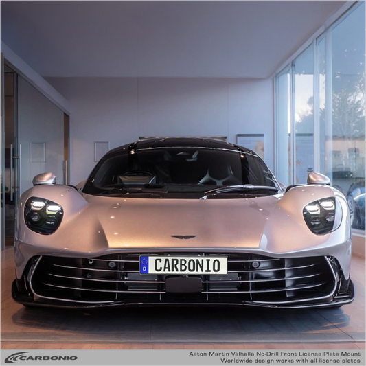 Aston Martin Valhalla (2026+) Soporte para placa frontal sin taladrar