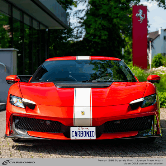 Ferrari 296 Speciale (2026+) No-Drill Front License Plate Mount
