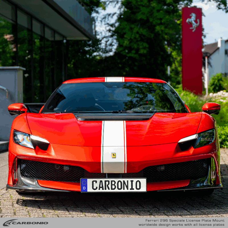 Ferrari 296 (2022-2026) Kennzeichenhalterung Ohne Bohren