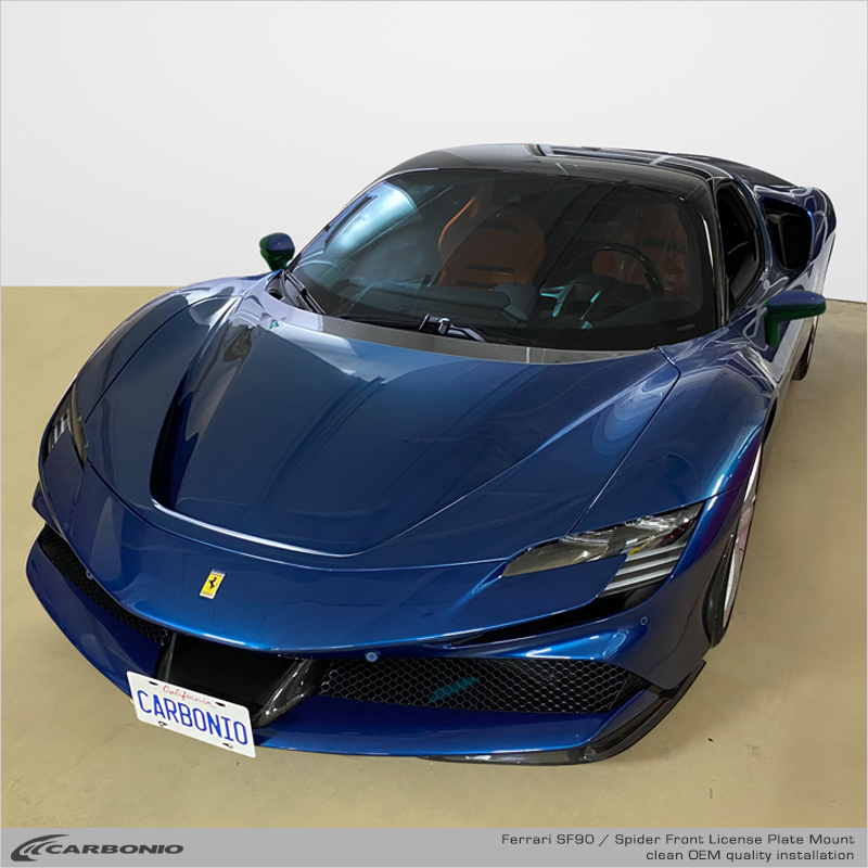 Ferrari SF90 Stradale, Spider & XX (2020-2025) No Drill License Ferrari SF90 Stradale, Spider & XX (2020-2025) No Drill License