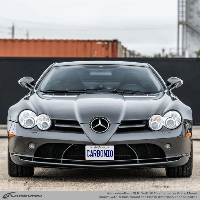 Mercedes-Benz SLR (2004-2010)  No-Drill Front License Plate Mount