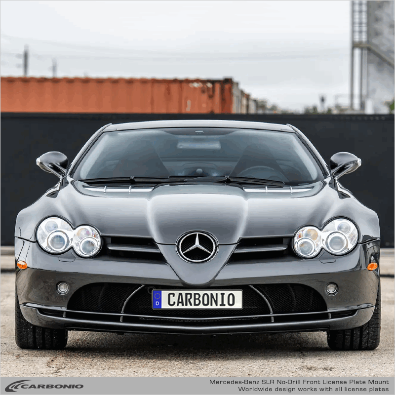 Mercedes-Benz SLR (2004-2010)  No-Drill Front License Plate Mount
