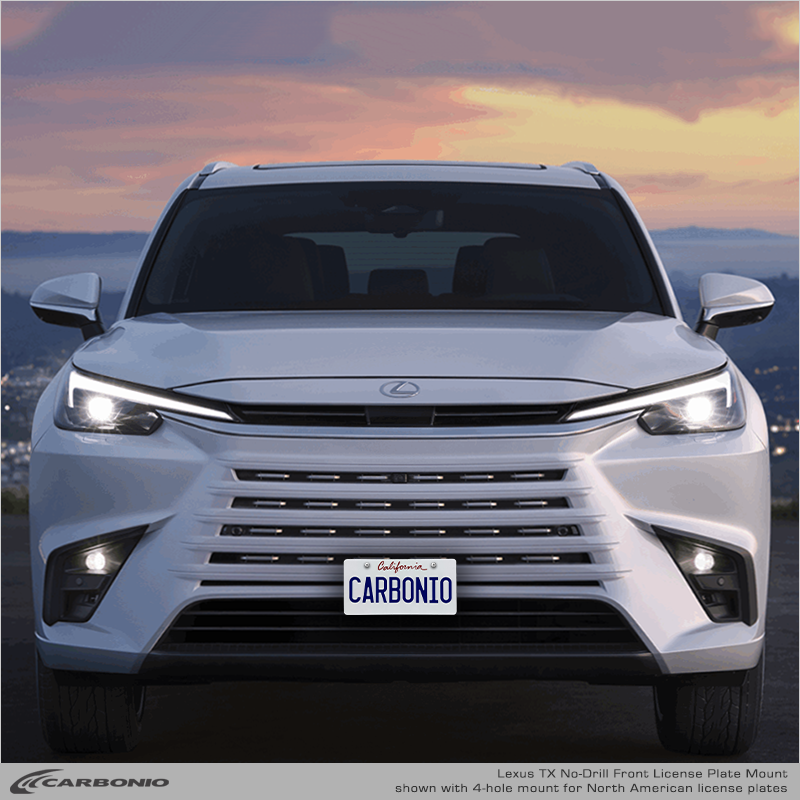 Lexus TX (2024-2026) No-Drill Front License Plate Mount – Carbonio