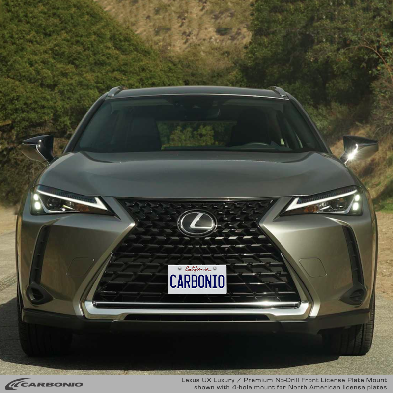 Lexus UX (2019-2027) No-Drill Front License Plate Mount – Carbonio